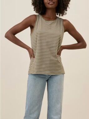Pact 100% Organic Cotton Softspun High Neck Tank Top